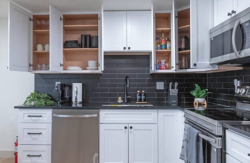 Saratoga Springs Apartment | Modern LUXE Retreat w/Firepit & Private Backyard- 2Bed/1Bath