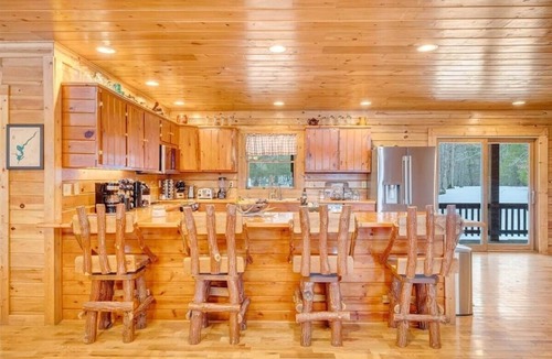 Hot Springs House | Modern Mountain Cabin Hot Tub | Hot Springs, VA