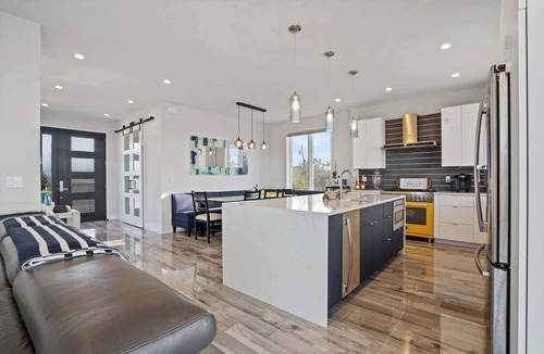 Southold House | Modern North Fork Retreat: Beachfront, Heated Pool