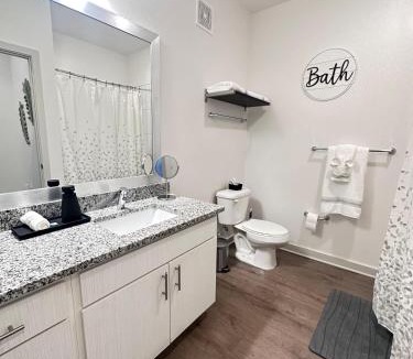 Bay Lake Apartment | Modern Oasis with King Bed, Fireworks View, 10 Minutes to Disney