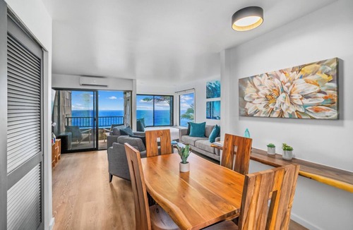 Princeville Condo | Modern Ocean Views + AC