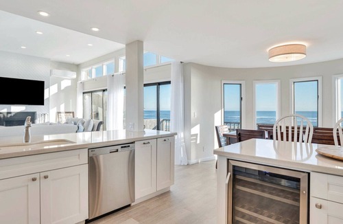 Hampton Bays House | Modern, Oceanfront Hamptons Retreat with Private Pool, Direct Beach Access.