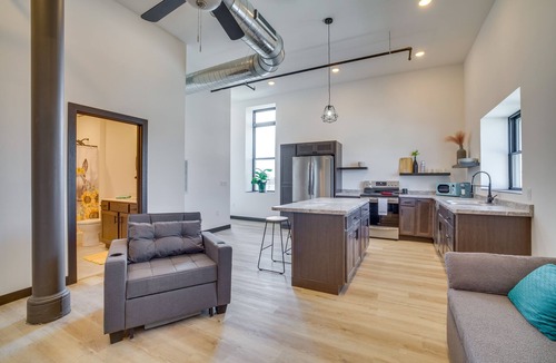 Cashton Apartment | Modern, Open-Concept Apartment: Downtown Cashton!