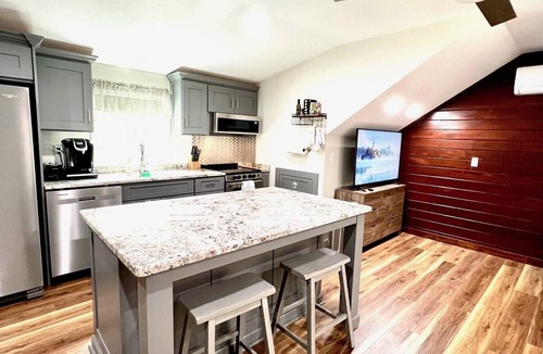 Aiken Apartment | Modern Open Floor Plan Guest Apt with King