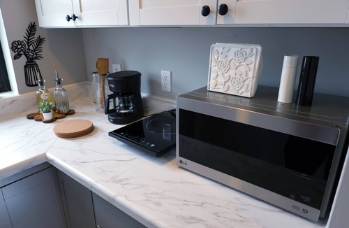 Englewood Apartment | Modern Private Red Bedroom