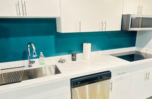 Durham Region Apartment | Modern Private Suite with 100 inch TV Quiet Oshawa