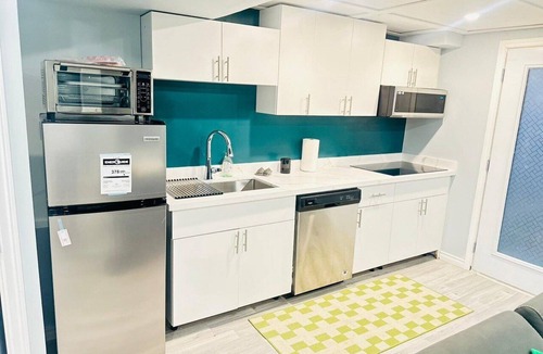 Durham Region Apartment | Modern Private Suite with 100 inch TV Quiet Oshawa