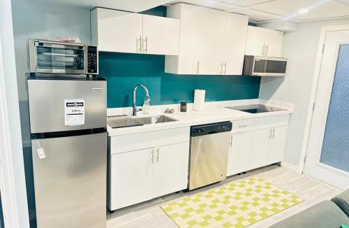 Durham Region Apartment | Modern Private Suite with 100 inch TV Quiet Oshawa