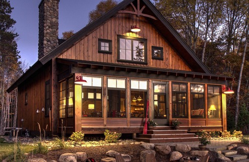Crosslake Cabin | Modern Rustic Cabin-Includes Pontoon Boat & Sunsets on Fantastic Lakeside Porch!