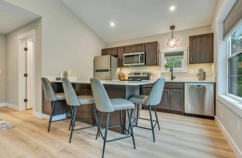 Waterboro House | Modern Rustic Cabin - Walk to Lake & Trails - With Fire Pit - Serene Escape