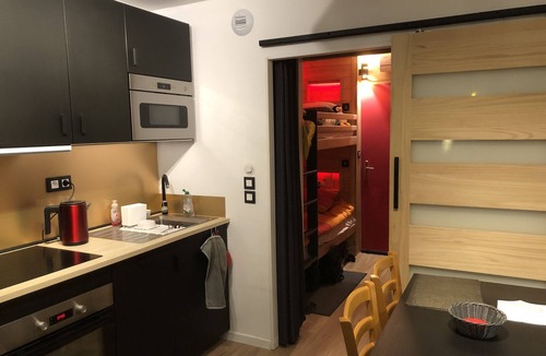 Saint-Etienne-de-Tinee Apartment | Modern studio centrally located in Auron with Mountain View's.