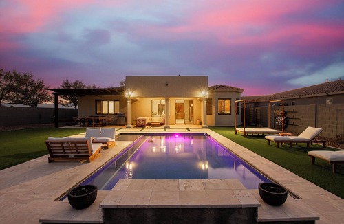 South Mountain House | Modern South Mountain Heated Pool Trails Fire Pit