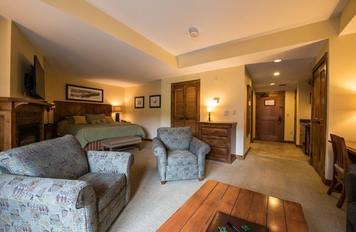 Mount Crested Butte Cabin | Modern Studio Condo | Fireplace and Balcony