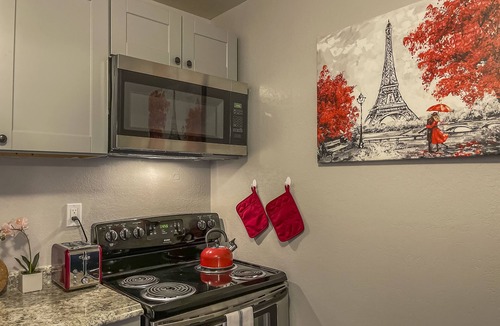 Carmichael Apartment | Modern studio in Carmichael | Netflix | Work Desk