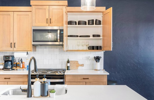 Southwest Ada County Alliance House | Modern - Turf Backyard - Stocked Kitchen