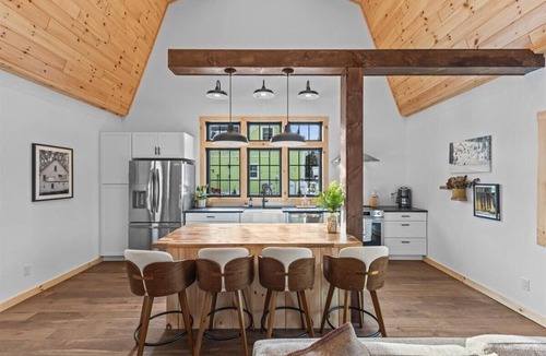 Morrisville House | Modern Vermont Barn Home-Bright & Open-Near Stowe