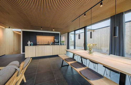 Ry House | Modern villa by Knudsø with jetty