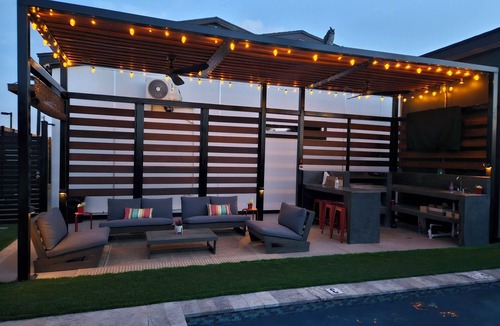 South Padre Island Villa | Modern Villa with spacious living area. Private backyard.