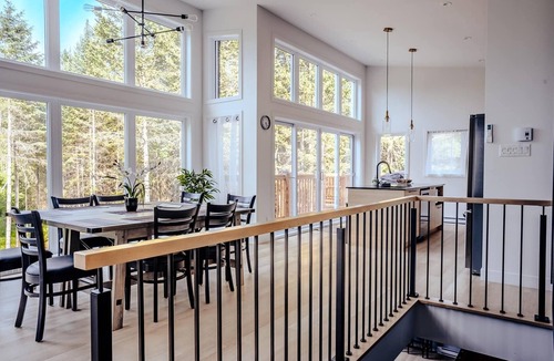 Riviere-Rouge Ski Chalet | Modern Waterfront Cottage on the Rouge River & Spa