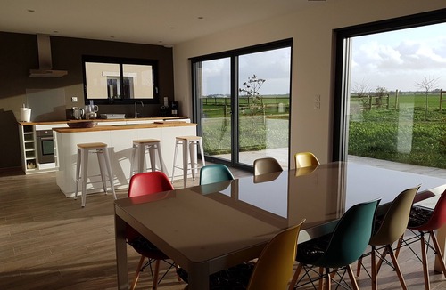 Saint-Regnobert-de-la-Cote-de-Nacre House | Modern wooden house in a seaside village, landing beaches
