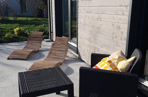 Saint-Regnobert-de-la-Cote-de-Nacre House | Modern wooden house in a seaside village, landing beaches