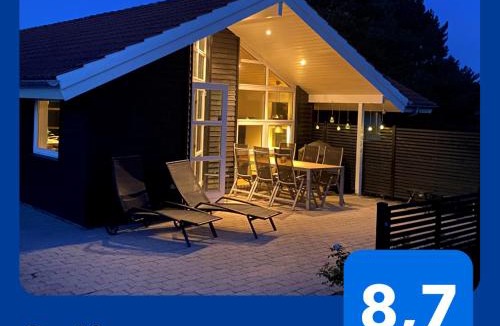 Store Kongsmark House | Moderne sommerhus, 8 senge, 250 mtr til sandstrand