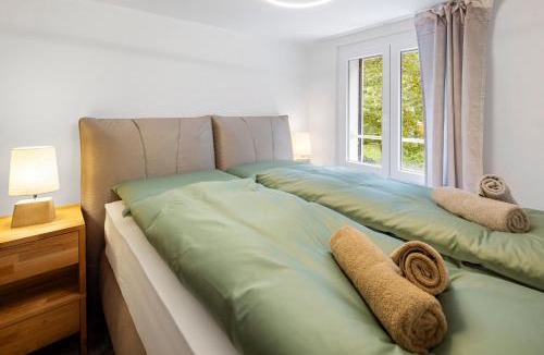 St. Gallen Apartment | Modernes Apartment mit Balkon und Parkplatz, Nähe See