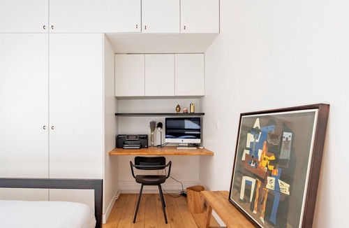 6th Arrondissement Apartment | Modernist Blues in Saint Germain, by Veeve