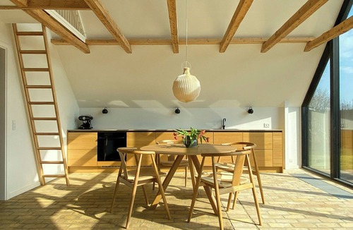 Saksild Strand House | Modernized A-frame house near Saksild beach