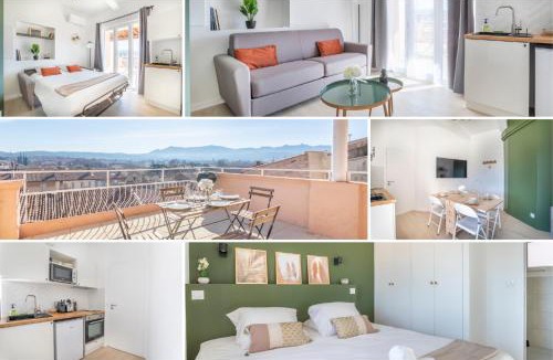 Gardanne Apartment | Mont Ventoux - Terrasse - Vue dégagée - Linge de qualité - Fibre - Confort