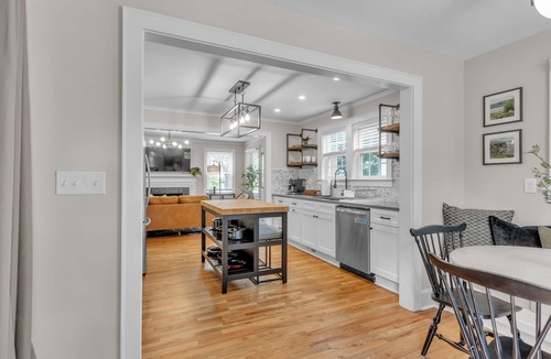 Greenville House | Monthly 2BR, Firepit, Fenced Yard, Workspace