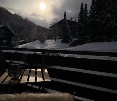 Morgins Apartment | Morgins, studio avec balcon