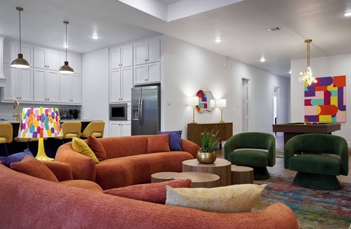 Arlington House | Mothership Arlington: Walk to World Cup: Pool Heated Spa Mini Golf Games & More