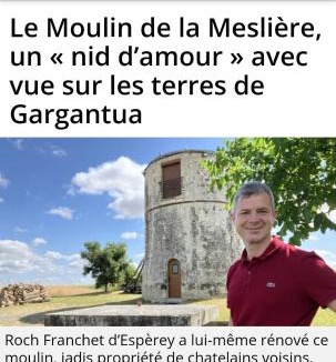 Seuilly House | Moulin à vent romantique et atypique en Touraine