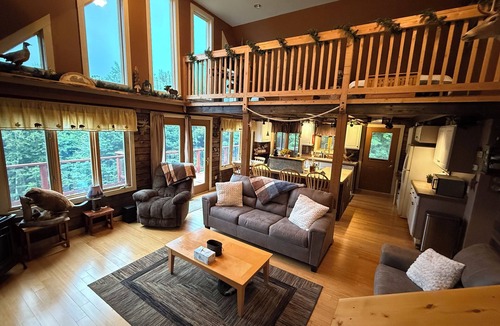 Stark Cabin | Mountain Cabin with Game Room, Fire Pit, & Trail Access