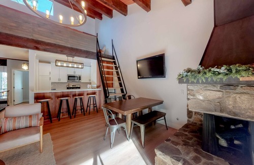 Kings Beach Condo | Mountain Home with Gas Fireplace, Fast WiFi, Balcony, Shared Pool, Tennis