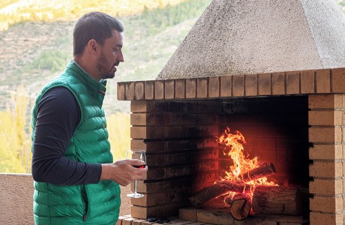 Casas Bajas House | Mountain house in Casas Bajas with fireplace, BBQ and valley views