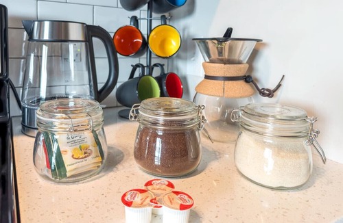 Boise Apartment | Mountain Lines & Slatted Calm | Cozy Modern Loft