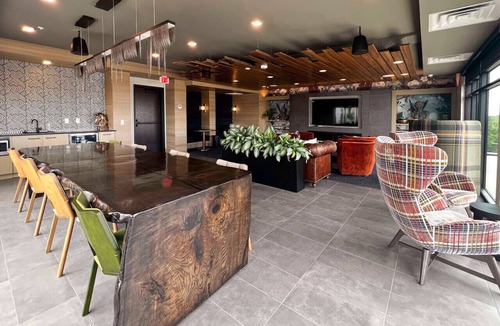 Boise Apartment | Mountain Lines & Slatted Calm | Cozy Modern Loft