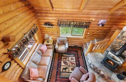 Divide Cabin | Mountain & Pond Views, Hot Tub, Movie Theater