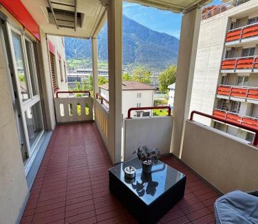 Naters Apartment | Mountain View Apartment near Brig Station, self check-in