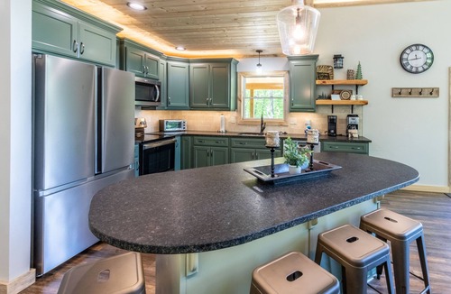 Bryson City Ski Chalet | Mountain Views - Hot Tub - Fire Pit - Motorcycle easy access