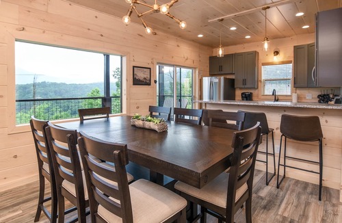 Cottage Gardens House | Movie room, game room, hot tub, AMAZING VIEWS at Mtn Air Lodge!