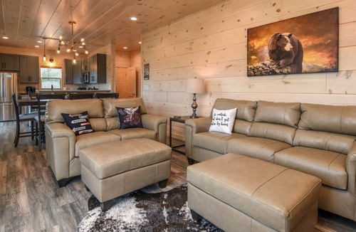Cottage Gardens House | Movie room, game room, hot tub, AMAZING VIEWS at Mtn Air Lodge!