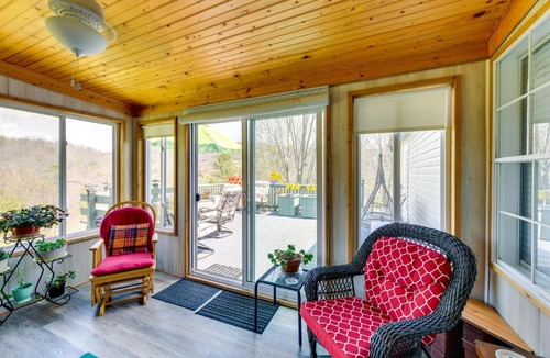 Balsam Grove Apartment | Mtn-View Balsam Grove Getaway with Fire Pit!