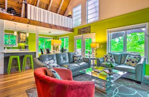 Lake Lure House | Mtn-View Gem in Lake Lure w/Game Room & Fire Pit