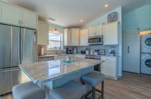 Ocean Ridge House | Multi-level ocean view home with two decks, a washer/dryer & beach access