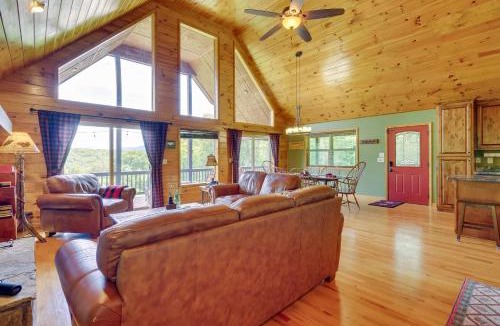 Unaka House | Murphy Cabin w/Hot Tub, Fire Pit & Mountain Views