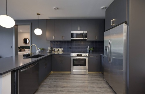 Rolling Mill Hill Apartment | MUSE 1000 sqft Private Deck! Rooftop+Gym, Grill, Elevator, Free St Pk, Walk 2 DT