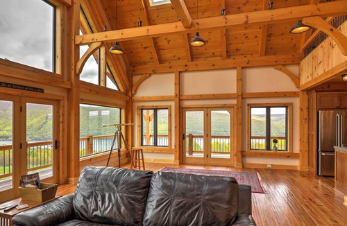 Naples Cabin | Naples Cabin w/Lake Views & Wraparound Deck!